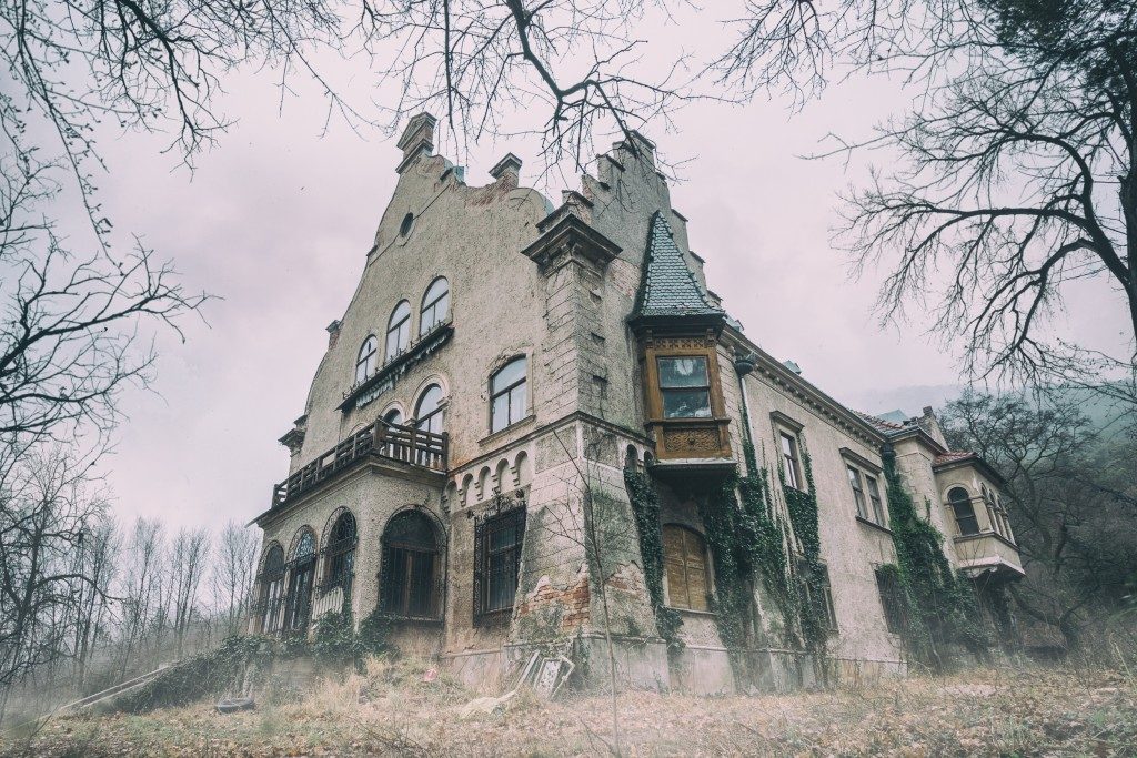 Spooky old abandoned mansion