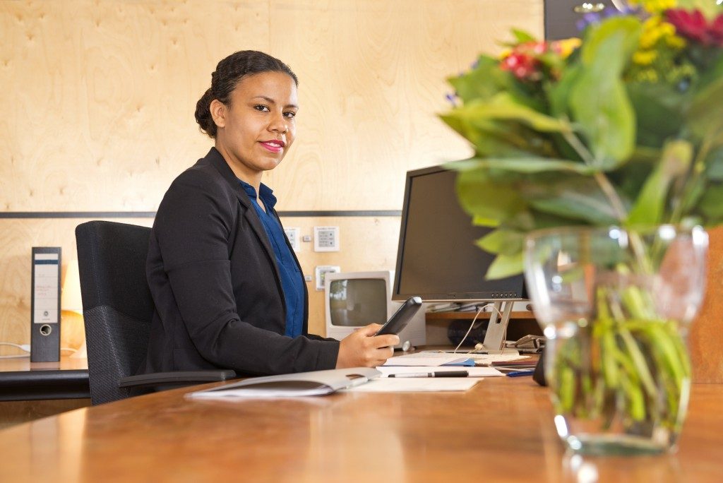 Receptionist working in a hostel