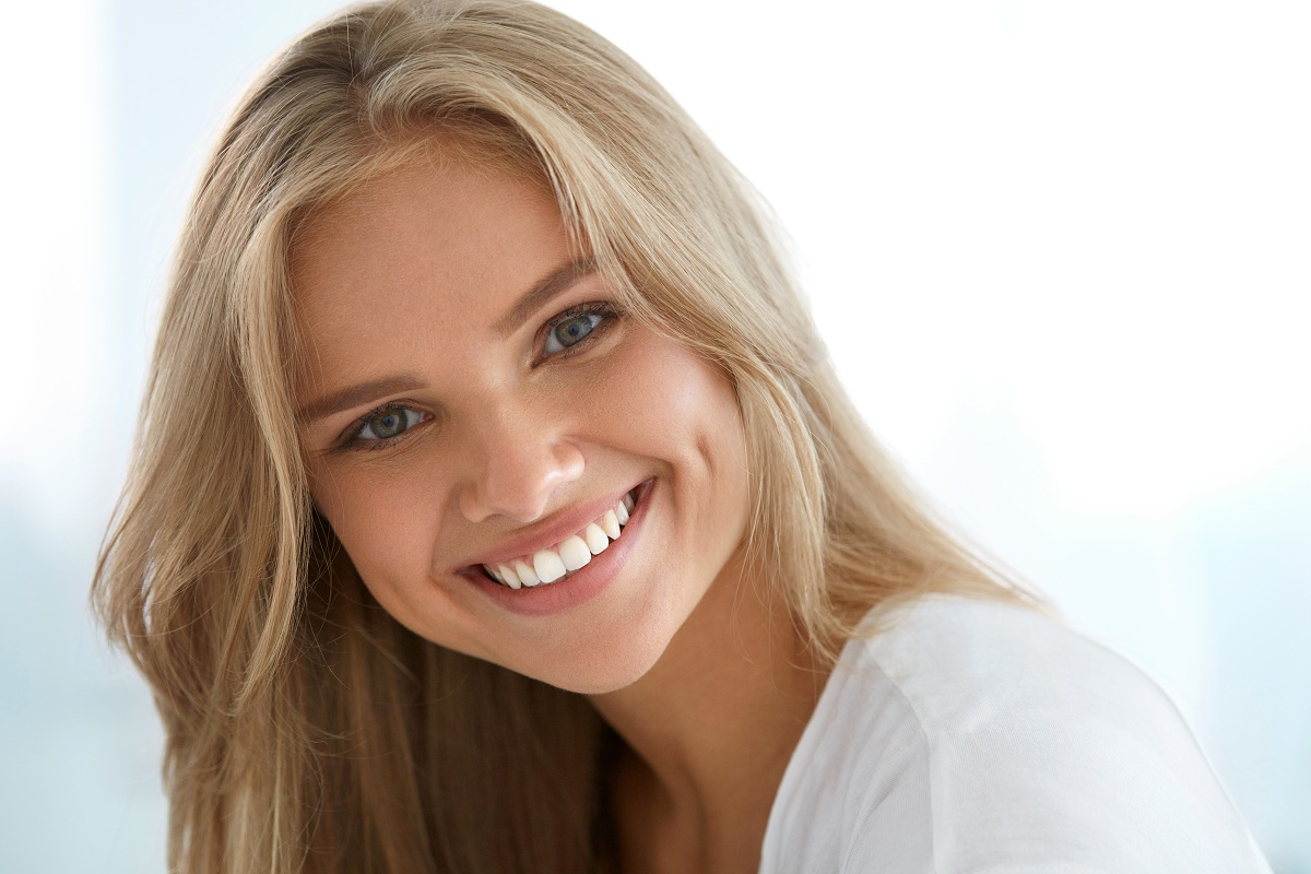Woman smiling