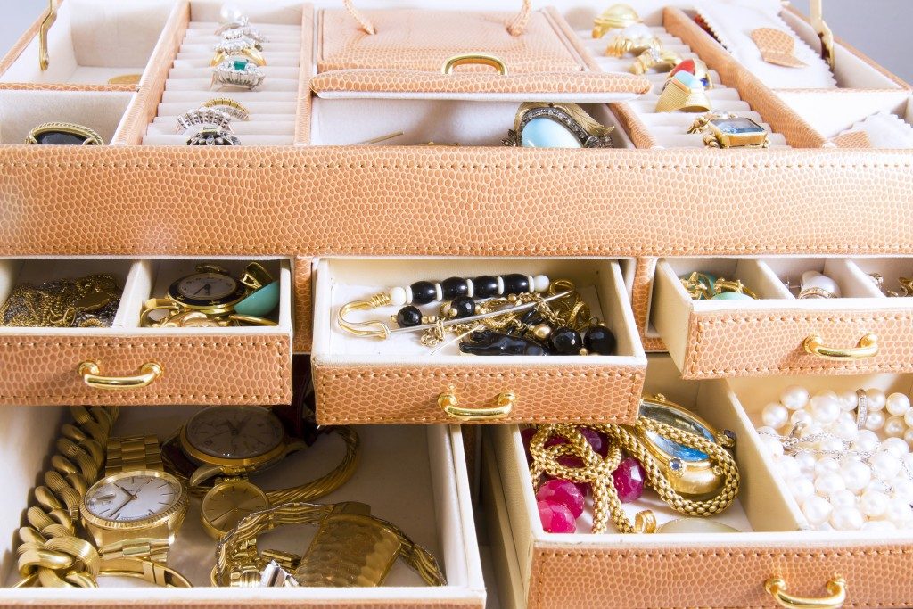 Boxes full of jewelry