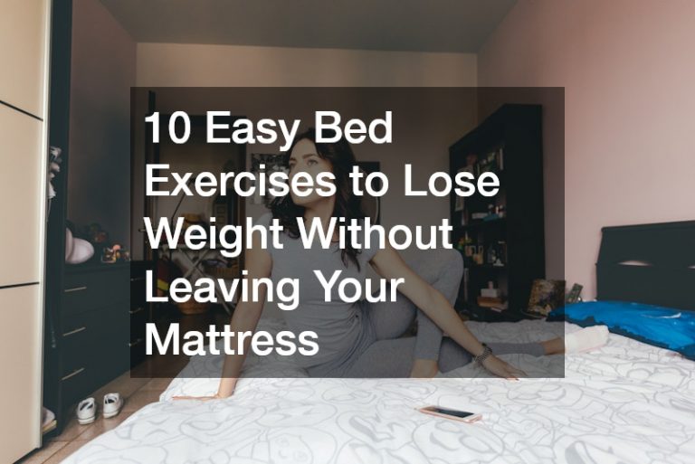 woman exercising in bed